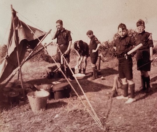 At Camp in 1930